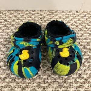 Crocs | Tie Die Slippers | baby size 4